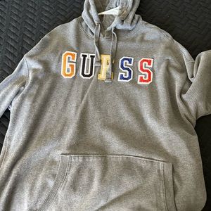 Grey vintage Guess hoodie